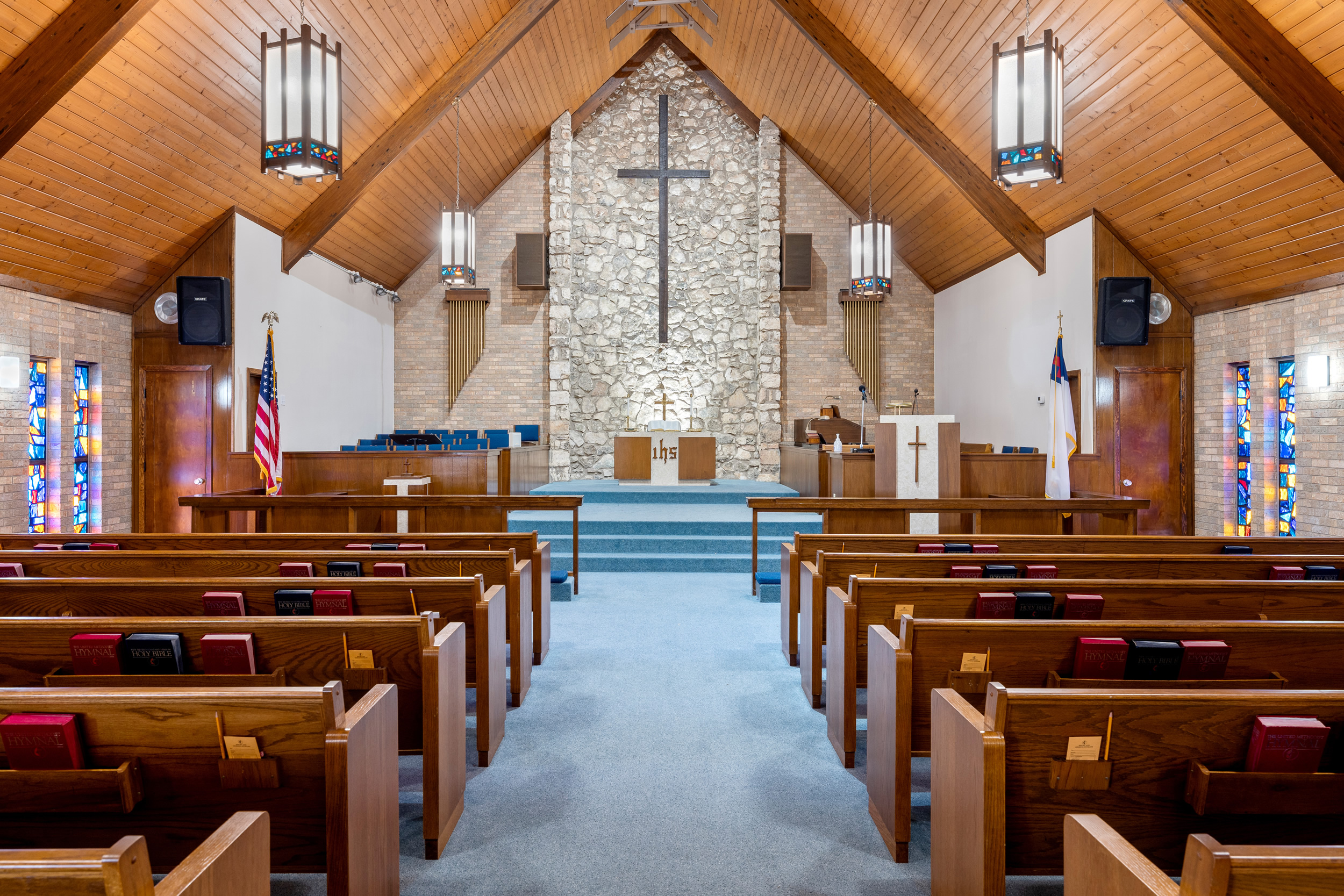 Crawford Methodist Church Sanctuary - Crawford Texas